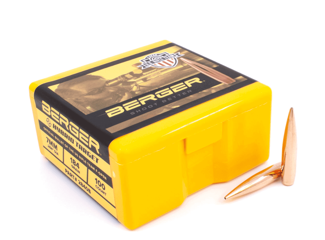 Berger Bullets 180 gr 7mm Hybrid Target Rifle Bullets